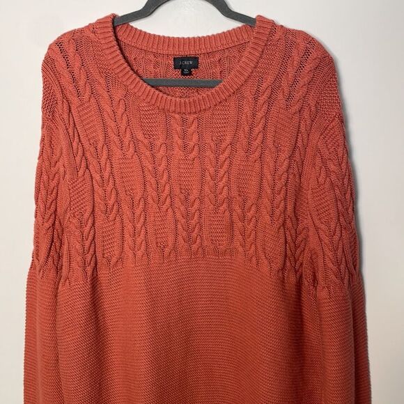 J. Crew Cotton cable-knit sweater in garter stitch XL - Picture 2 of 7
